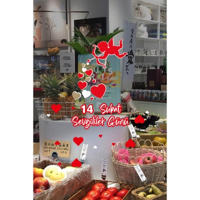 Okuyla Kalp Atan Eros 14 Şubat Sevgililer Günü Cam Vitrin Oda Stickerı 70cm