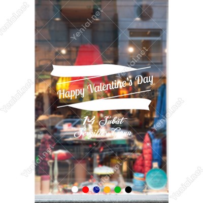 Sevgililer Günü İçin Çerçeve İçinde Valentine’s Day Sticker