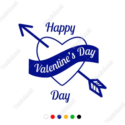 Sevgililer Günü İçin Happy Valentine’s Day Yazısı Sticker Sevgililer Günü İçin Happy Valentine’s Day Yazısı Sticker