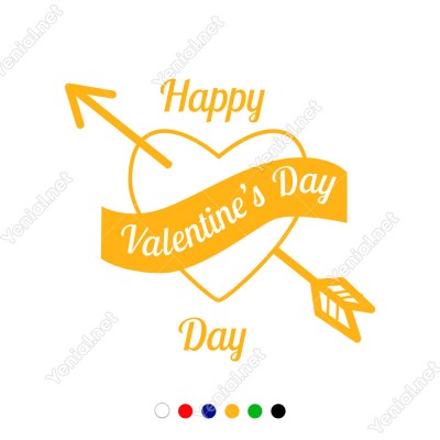 Sevgililer Günü İçin Happy Valentine’s Day Yazısı Sticker Sevgililer Günü İçin Happy Valentine’s Day Yazısı Sticker