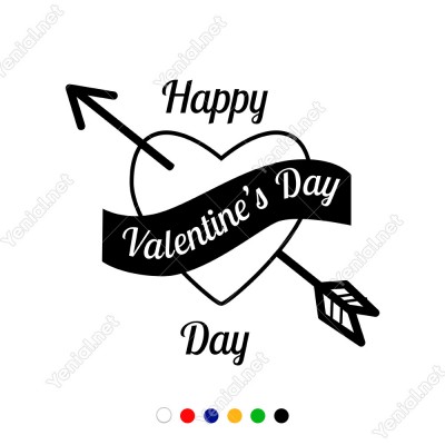 Sevgililer Günü İçin Happy Valentine’s Day Yazısı Sticker Sevgililer Günü İçin Happy Valentine’s Day Yazısı Sticker