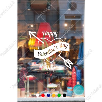 Sevgililer Günü İçin Happy Valentine’s Day Yazısı Sticker Sevgililer Günü İçin Happy Valentine’s Day Yazısı Sticker