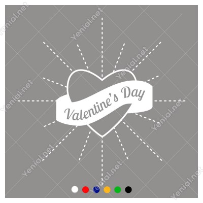 Sevgililer Günü İçin Valentine’s Day Yazısı Sticker Sevgililer Günü İçin Valentine’s Day Yazısı Sticker