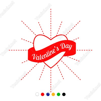 Sevgililer Günü İçin Valentine’s Day Yazısı Sticker Sevgililer Günü İçin Valentine’s Day Yazısı Sticker