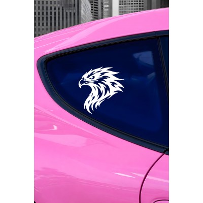 Kartal Oto Sticker - Kartal Figürlü Araç Sticker - Araba Motor Aksesuar 15x15cm