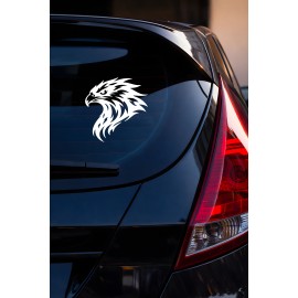 Kartal Oto Sticker - Kartal Figürlü Araç Sticker - Araba Motor Aksesuar 15x15cm