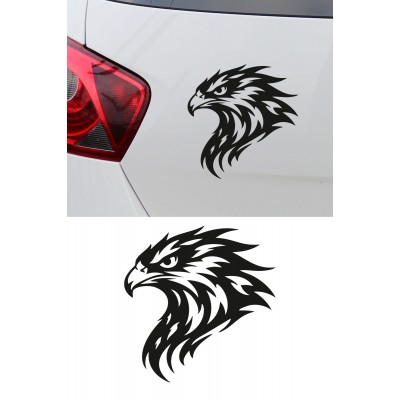 Kartal Oto Sticker - Kartal Figürlü Araç Sticker - Araba Motor Aksesuar 15x15cm