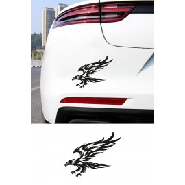Uçan Kartal Oto Sticker | Kartal Araç Cam Sticker - Motorsiklet Sticker - Kask Sticker 15x12cm
