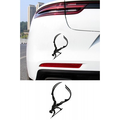 Dalgıç Oto Sticker - Zıpkıncı Araba Sticker - Dalış Spor Sticker 9x15cm