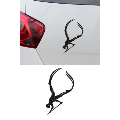 Dalgıç Oto Sticker - Zıpkıncı Araba Sticker - Dalış Spor Sticker 9x15cm