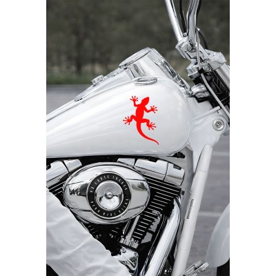 Kertenkele Oto Sticker - Gecko Araba Sticker - Kask Sticker 11x15cm