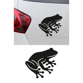 Kurbağa Sticker - Sevimli Oto Sticker - Araba Motor Sticker 15x14cm