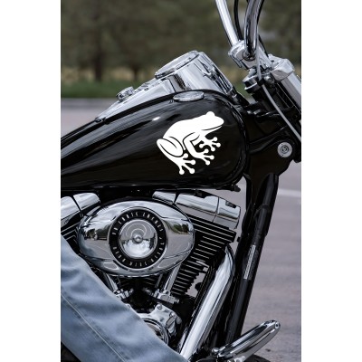 Kurbağa Sticker - Sevimli Oto Sticker - Araba Motor Sticker 15x14cm