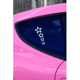 Yıldız Sticker - Minimal Yıldız Araba Sticker - Star Oto Sticker 9x15cm