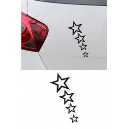 Yıldız Sticker - Minimal Yıldız Araba Sticker - Star Oto Sticker 9x15cm