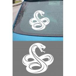 Yılan Oto Sticker – Cobra Araba Sticker - Araç Cam Kaput Sticker 15x14cm