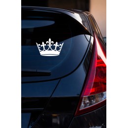 Taç Oto Sticker – Crown Araba Sticker - Motor Etiket Çıkartma 15x10cm