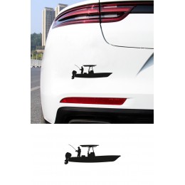 Balıkçı Teknesi Sticker - Balıkçılara Özel Oto Araba Sticker 20x7cm