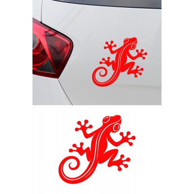 Kertenkele Oto Sticker – Gecko Figürlü Araba Cam Kaput Sticker 15x13cm