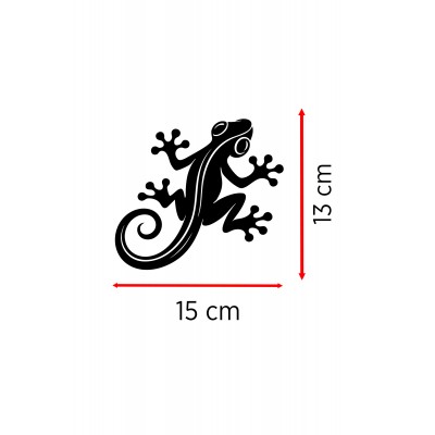 Kertenkele Oto Sticker – Gecko Figürlü Araba Cam Kaput Sticker 15x13cm