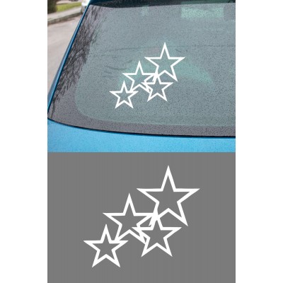 Yıldız Sticker – Araba Cam Kaput Motor Dekoratif Yıldız Sticker 15x13cm