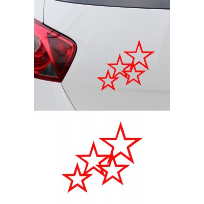 Yıldız Sticker – Araba Cam Kaput Motor Dekoratif Yıldız Sticker 15x13cm