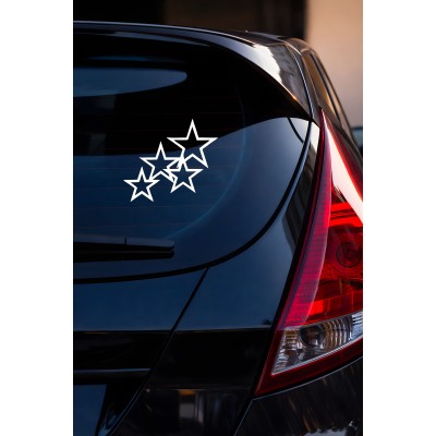 Yıldız Sticker – Araba Cam Kaput Motor Dekoratif Yıldız Sticker 15x13cm