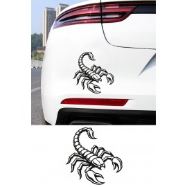 Akrep Oto Sticker – Detaylı Akrep Figürlü Araba Cam Kaput Motor Sticker 15x15cm