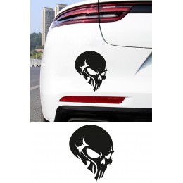 Agresif Kurukafa Oto Sticker - Motor Sticker - Havalı Araba Sticker 12x15cm