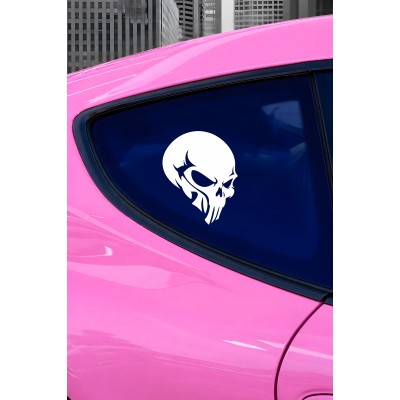Agresif Kurukafa Oto Sticker - Motor Sticker - Havalı Araba Sticker 12x15cm