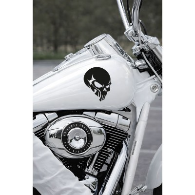 Agresif Kurukafa Oto Sticker - Motor Sticker - Havalı Araba Sticker 12x15cm
