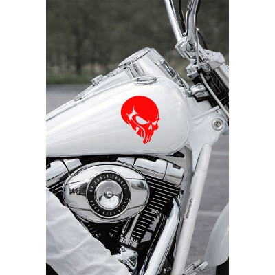 Agresif Kurukafa Oto Sticker - Motor Sticker - Havalı Araba Sticker 12x15cm