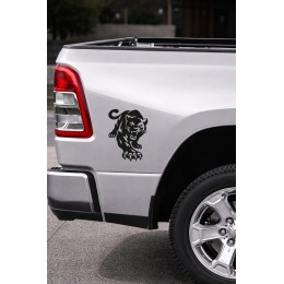 Yırtıcı Panter Oto Sticker - Araba Motor Sticker - Araç Cam Kaput Çıkartma 11x15cm