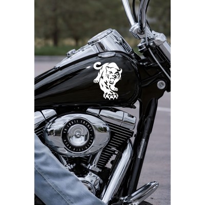 Yırtıcı Panter Oto Sticker - Araba Motor Sticker - Araç Cam Kaput Çıkartma 11x15cm