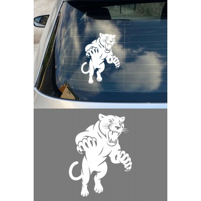 Vahşi Panter Araç Sticker – Oto Motor Kaput Cam Sticker 11x15cm