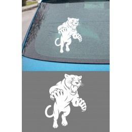 Vahşi Panter Araç Sticker – Oto Motor Kaput Cam Sticker 11x15cm
