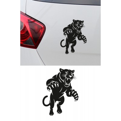 Vahşi Panter Araç Sticker – Oto Motor Kaput Cam Sticker 11x15cm