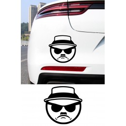 Gangster Emoji Oto Sticker - Araba Motor Kaput Cam Sticker 15x15cm