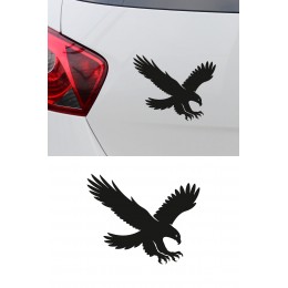 Uçan Kartal Oto Sticker - Araba Motor Cam Sticker - Kartal Oto Sticker 15x12cm
