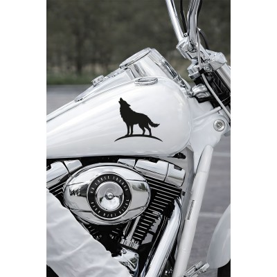 Uluyan Kurt Oto Sticker – Araba Cam Kaput Sticker - Kurt Motor Oto Sticker 15x14cm