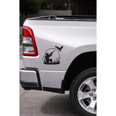 Avcı Temalı Araba Stickerı – Kuş Avı Temalı - Araba Oto Motor Sticker 15x13cm Avcı Temalı Araba Stickerı – Kuş Avı Temalı - Araba Oto Motor Sticker 15x13cm