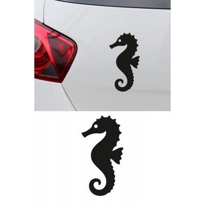 Denizatı Figürlü Araba Sticker - Minimal Denizatı Sticker – Estetik Araba Oto Motor Sticker 15x8cm