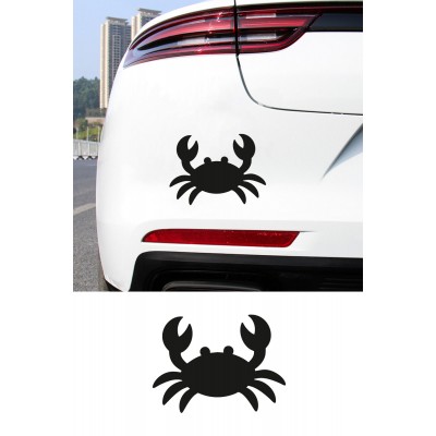 Yengeç Figürlü Araba Sticker - Deniz Temalı Yengeç Sticker - Motor Araba Oto Sticker 15x11cm Yengeç Figürlü Araba Sticker - Deniz Temalı Yengeç Sticker - Motor Araba Oto Sticker 15x11cm