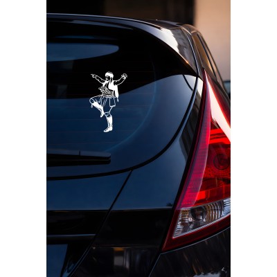 Zeybek Oto Sticker Efe Figürlü Araç Cam Sticker - Geleneksel Zeybek Figürlü Çıkartma 9x15cm