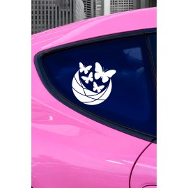 Estetik Kelebek Sticker Araç Aksesuar Sticker - Kelebek Çıkartması - Araba Motor Sticker 15x15cm