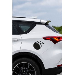 Özgürlük Temalı Kuş Sticker Araç Sticker - Uçan Kuşlar Oto Sticker 15x13cm