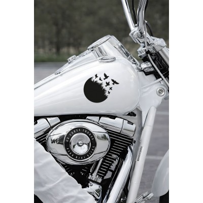 Özgürlük Temalı Kuş Sticker Araç Sticker - Uçan Kuşlar Oto Sticker 15x13cm