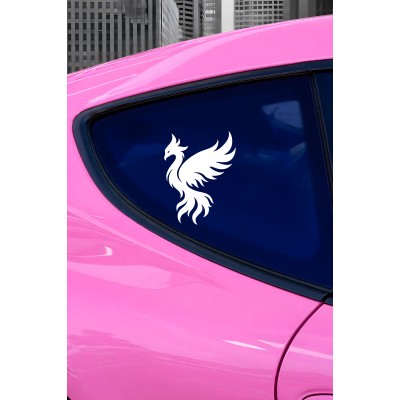 Anka Kuşu Oto Sticker - Güç Sembolü Anka Kuşu Araba Motor Sticker 12x15cm