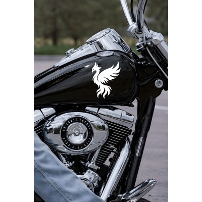 Anka Kuşu Oto Sticker - Güç Sembolü Anka Kuşu Araba Motor Sticker 12x15cm