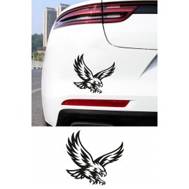 Kartal Oto Sticker - Güçlü Kartal Sticker - Araba Motor Sticker 15x14cm